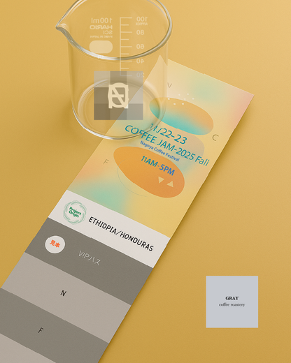 【事前購入限定】<GRAY coffee roastery>VIP付飲み比べチケットSET (限定HARIO製飲み比べグラス付)