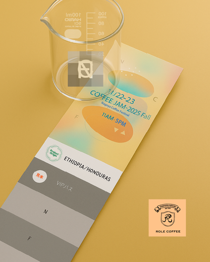 【事前購入限定】<ROLE COFFEE>VIP付飲み比べチケットSET (限定HARIO製飲み比べグラス付)